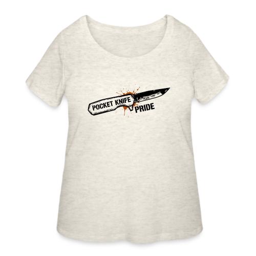 Pocket Knife Pride Rugged EDC Gear Tool Collector - Women's Curvy T-Shirt