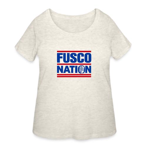 Fusco Nation with Mic (250th Show Commemorative) - Women's Curvy T-Shirt
