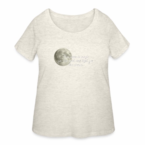 Moon Magic (for dark colors) - Women's Curvy T-Shirt