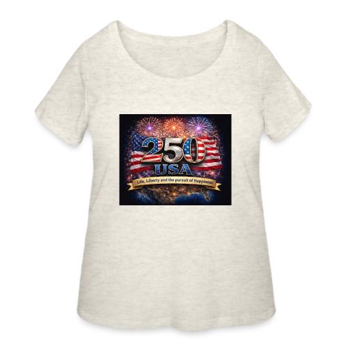 USA 250th Celebration - Women's Curvy T-Shirt