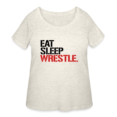 Eat Sleep Wrestle - Women's Curvy T-Shirt