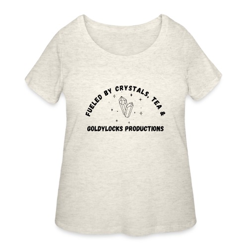 Fueled by Crystals Tea and GP - Women's Curvy T-Shirt