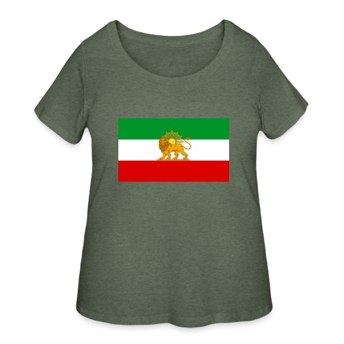 Flag of Iran - Women's Curvy T-Shirt