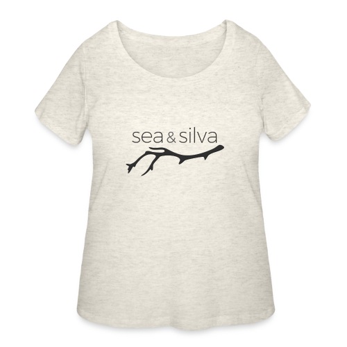Sea & Silva (black) - Women's Curvy T-Shirt