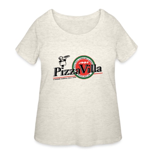 Pizza Villa logo - Women's Curvy T-Shirt