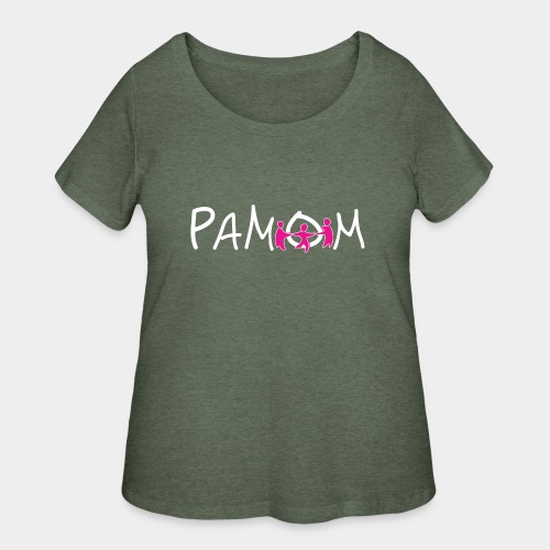 PAMOM logo - Women's Curvy T-Shirt