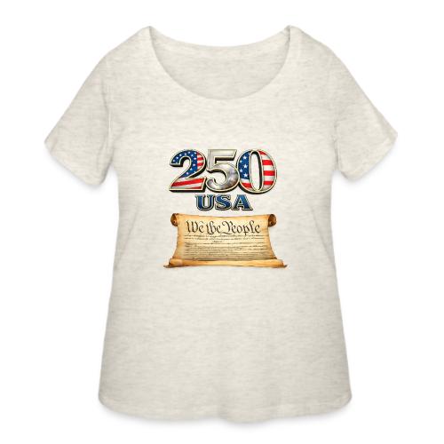 250th anniversary celebration of America - Women's Curvy T-Shirt
