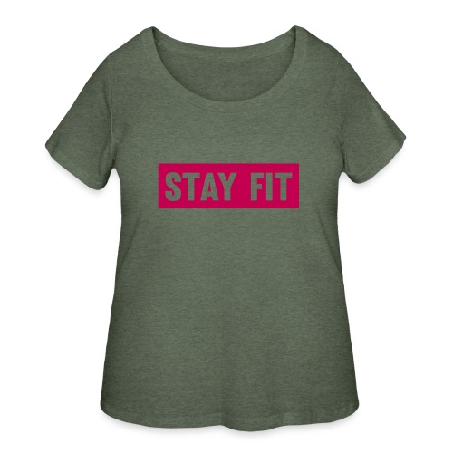 Stay Fit - Women's Curvy T-Shirt