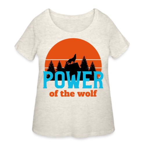 Power Of The Wolf - Women's Curvy T-Shirt