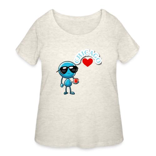 Smoon City_Chicago - Women's Curvy T-Shirt