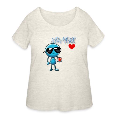Smoon City_New York - Women's Curvy T-Shirt