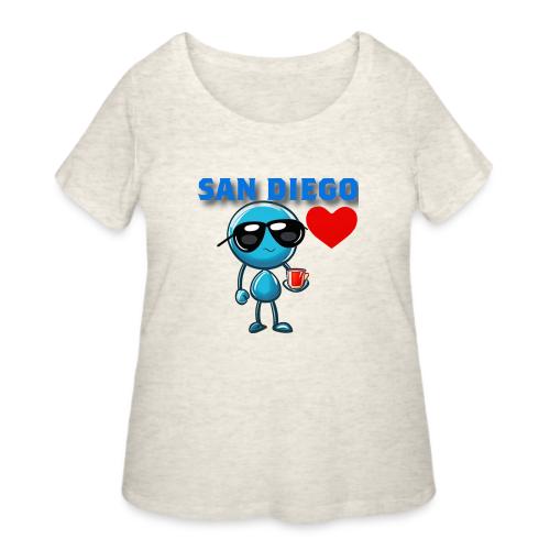 Smoon City_San Diego - Women's Curvy T-Shirt