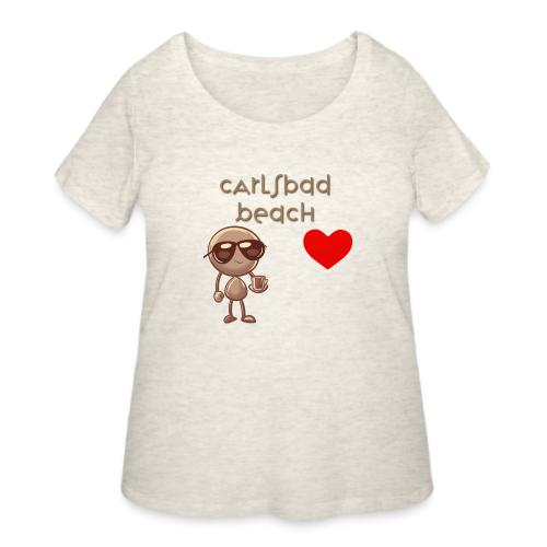 Smoon City_Carlsbad Beach - Women's Curvy T-Shirt