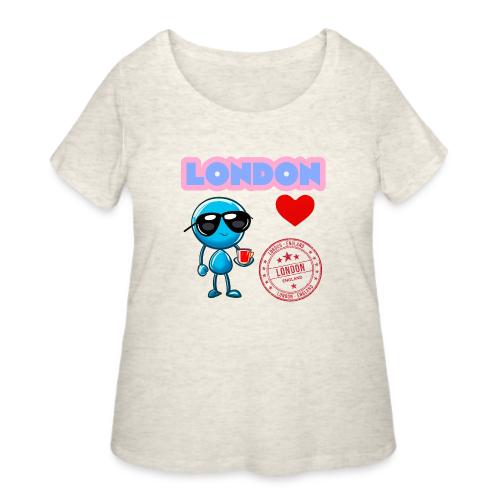 Smoon City_London - Women's Curvy T-Shirt