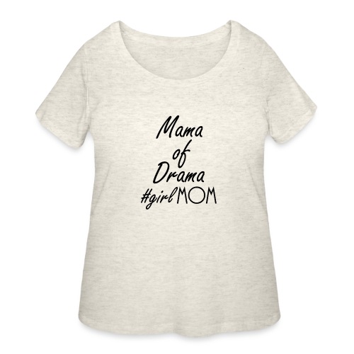 Girl mom black - Women's Curvy T-Shirt
