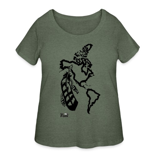 Turtle Island - Women's Curvy T-Shirt