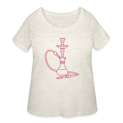Shisha water pipe - Women's Curvy T-Shirt