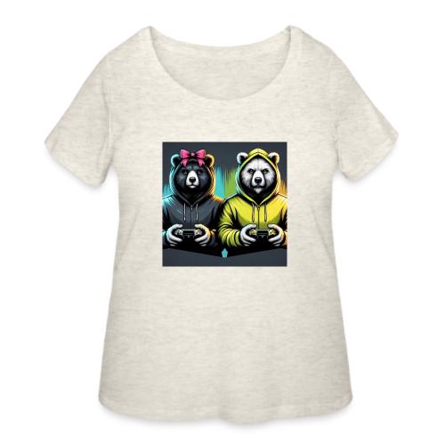 Gamer Bears - Women's Curvy T-Shirt