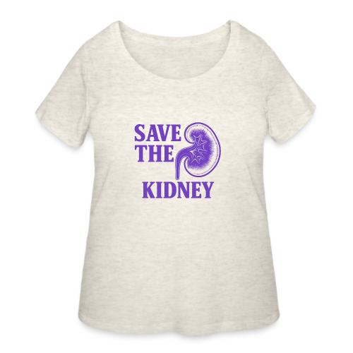 Save the kidney - Women's Curvy T-Shirt