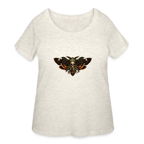 Cthulhu Moth Skull - Women's Curvy T-Shirt