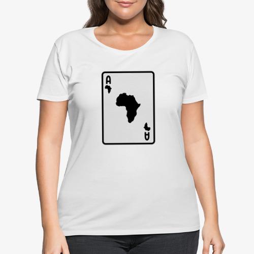 The Africa Card - Women's Curvy T-Shirt