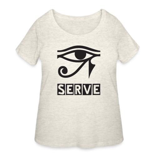 EYE SERVE DSGN TRNSP - Women's Curvy T-Shirt