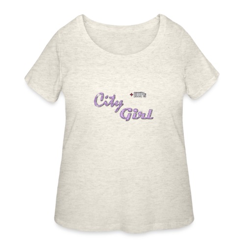 elegant girl - Women's Curvy T-Shirt