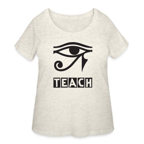 EYE TEACH DSGNS TRNSP - Women's Curvy T-Shirt