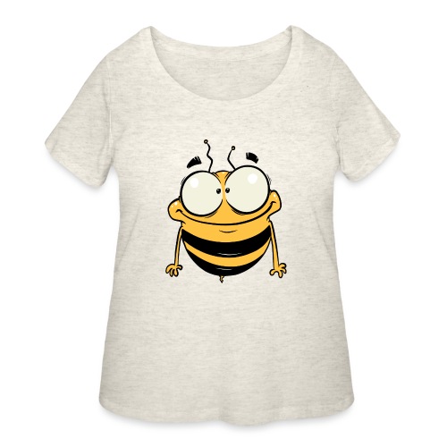 Happy bee - Women's Curvy T-Shirt