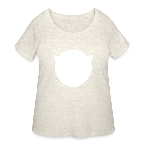 Musetta Minimal White collection - Women's Curvy T-Shirt