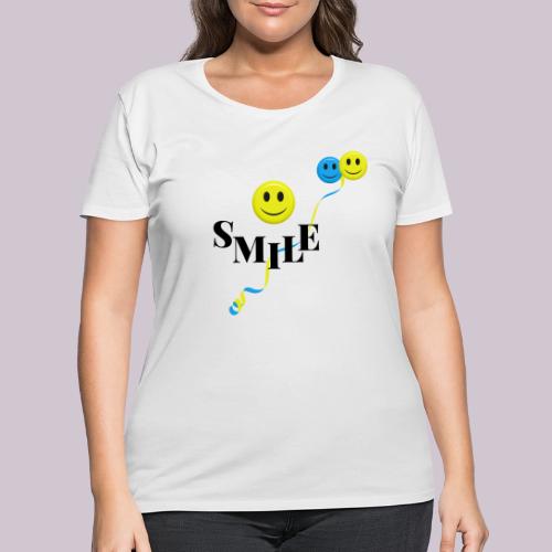 SMILE - Women's Curvy T-Shirt