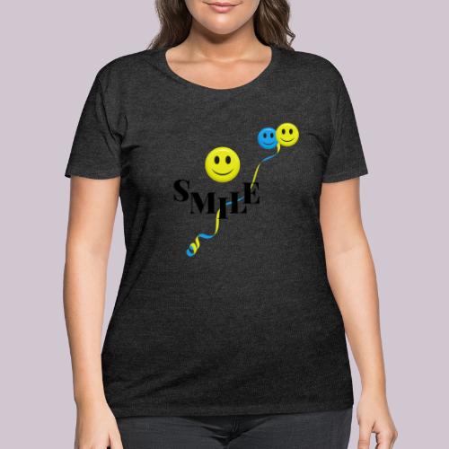 SMILE - Women's Curvy T-Shirt