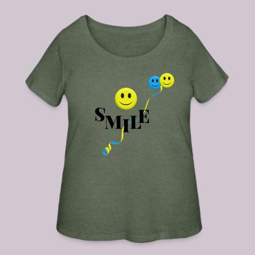 SMILE - Women's Curvy T-Shirt