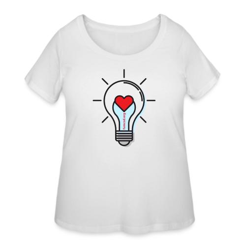 FUMCSD Heart Light Bulb - Women's Curvy T-Shirt