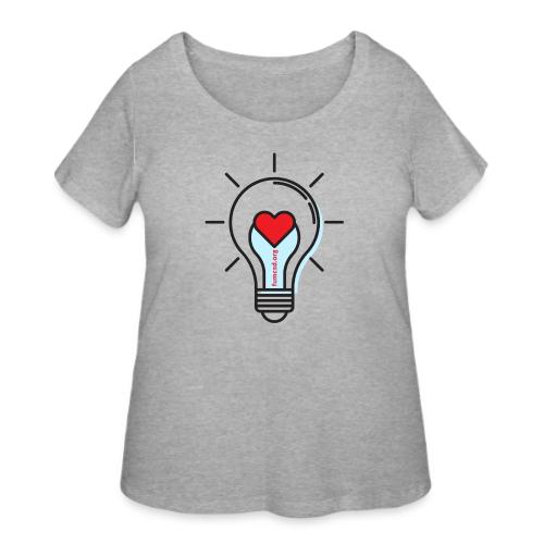 FUMCSD Heart Light Bulb - Women's Curvy T-Shirt