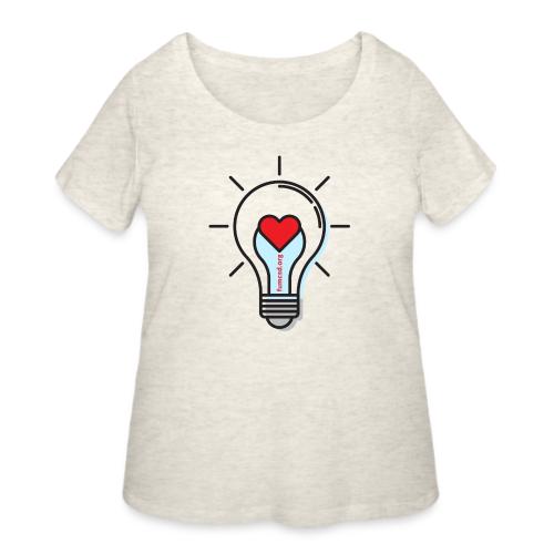 FUMCSD Heart Light Bulb - Women's Curvy T-Shirt