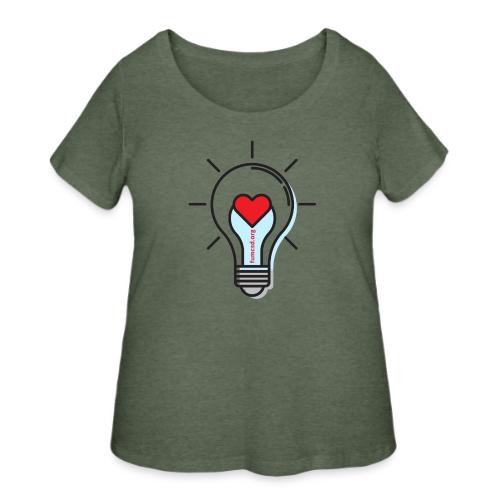 FUMCSD Heart Light Bulb - Women's Curvy T-Shirt