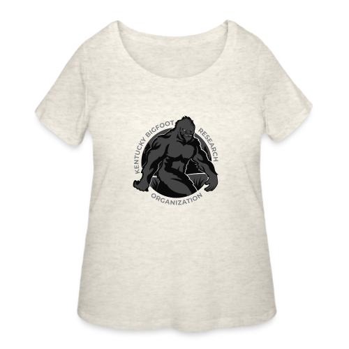 Kentucky Bigfoot Research Organization Logo - Grey - Women's Curvy T-Shirt