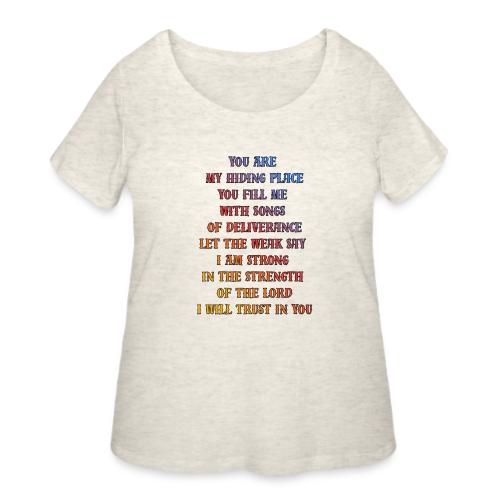 You Are My Hiding Place - Women's Curvy T-Shirt