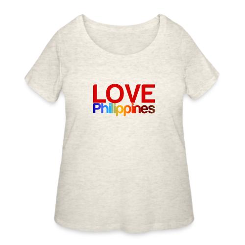 Love Philippines - Women's Curvy T-Shirt