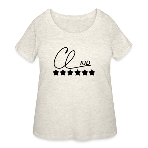 CL KID Logo (Black) - Women's Curvy T-Shirt