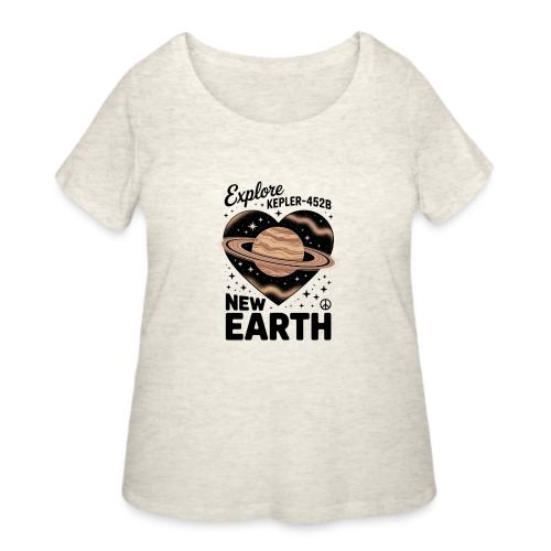 Explore Kepler-452b – New Earth Adventure - Women's Curvy T-Shirt