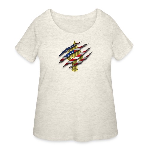 OHF American SOF Logo - Women's Curvy T-Shirt