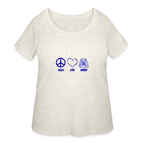 PEACE LOVE JAMMF - Women's Curvy T-Shirt