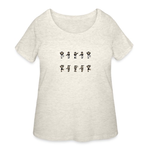 flappersshirt - Women's Curvy T-Shirt