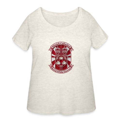Munich Cathedral T Shirt, German Football Fan Gift - Women's Curvy T-Shirt