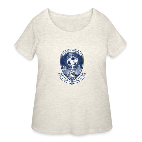 Iconic North London Soccer Emblem Art Print - Women's Curvy T-Shirt