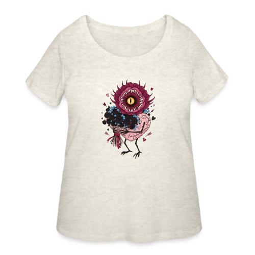 Gothic Valentine Eldritch Bloom – Dark Rom - Women's Curvy T-Shirt