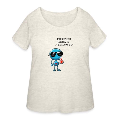 Mrs S Forever Newlywed - Women's Curvy T-Shirt