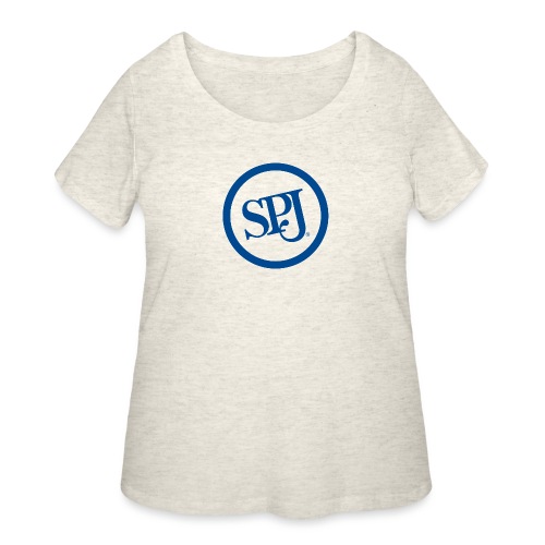 SPJ Blue Logo - Women's Curvy T-Shirt